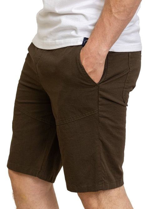 Dark Oily Gabardine Short - Khotwh
